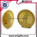 Souvenir Coin Plated Misty Gold with Double-Face