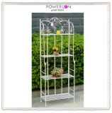 4-Tier White Metal Plant Stand (PL08)