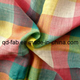 100%Linen Yarn Dyed Fabric (QF13-0753)