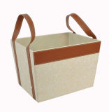 Leatherette Home Storage, Laundry Basket (PB085)
