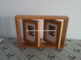 Dual Turnable Wood Photo Frame, Picture Frame, Dual Wood Frame