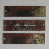 Printing Metal Name Labels Embossed Metal Name Tag Metal Craft- Steel Sign