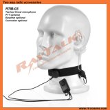 Tactical Throat Microphone with Optional Earpieces & Ptt for Intercom
