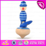 New Wood Spinning Top Toy for Baby, Educational Wooden Toy Spinning Top, Spinning Top Toy Wood for Children W01b022