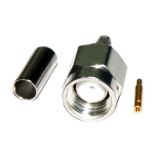 Ssma RF Coaxial Connector Crimp Male with Nickel Plating