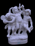 White Marble Angle Sculpture, Stone Carving Angel (LL-4)