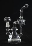 Glass Pipe Glass Smoking Pipe Recycler Oil Pipe (GB-183)