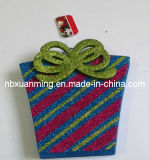 Christmas Gift Box (XM-C-1041) Glitter Christmas Ornament