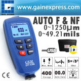 Digital Dt-156 Paint Coating Thickness Gauge Meter Tester 0~1250um with Auto F & Nf Probe + USB Cable + CD Software