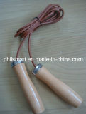 Hotsell Wood Jump Rope with Leather Ropes