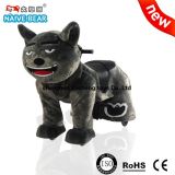 Grey Wolf Plush Electric Toy Car with MP3 Music
