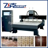 CNC Machinery with 4 Heads Spindle for Wood Carving