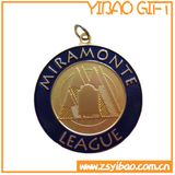 High Quality Antique Brass Souvenir Medal with Ribbon (YB-m-027)