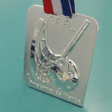 Customzied Silver 3D Golf Championship Medallion