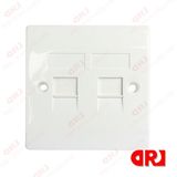 Cat5e Double Port Shielded Face Plate