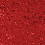 Red Color Big & Small Hexagon Glitter Leather