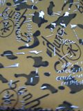 Tg98 Brown Bright Pattern School Bag Printed Polyester Fabric