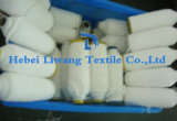 100% Polyester Spun Yarn Recycled Raw White