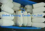 100% Polyester Spun Yarn Recycled Raw White