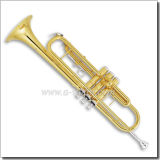Nickel Plated Piston Yellow Brass Bb Trumpet (TP8390-S)