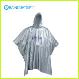 Reusable Hooded Lightweight White EVA Rain Poncho