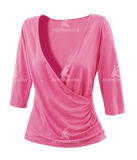 Stylish Pink Yoga Top Jersey for Lady