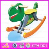 2015 Kids Wooden Animals Zoo Rocking Horse, Painted Swing Horse Toys for Children, Cheapest Baby Wooden Rocking Horse Toy Wjy-8108
