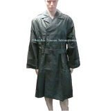 Navy Green Long Raincoat Without Hood