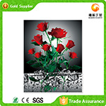 Yiwu Factory Rose Flower Wall Decor Hand Work Diamond Painting by Numbers