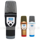 Portable Mini Consender Karaoke Microphone with LCD Display Indicator (KR05)
