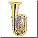 4 Valves Gold Lacquer Bb Key Rotary Tuba (TU9913)