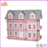 2014 New Wooden Kids Dollhouse Set, Popular Colorful Children Toy Dollhouse and Hot Sale Baby Dollhuse Toy W06A031