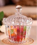 Elegant Glass Storage Pot, Candy Jar, Tableware, Glassware