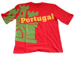 100% Cotton Portugal Football Fun T-Shirt (HT-TS-005)