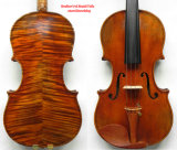 Master Violin 4/4! Strad 1716 Messiah Violin Model! Antique Varnish! Nice Flame Back Violin 4/4 (DL-200)