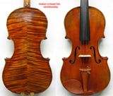 Master Violin 4/4! Strad 1716 Messiah Violin Model! Antique Varnish! Nice Flame Back Violin 4/4 (DL-200)