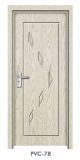 PVC Wooden Glass Door, Glass Bathroom Door (PVC-78)