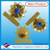 Fancy Engraved Gold Souvenir Lapel Badge Pin (LZY-10000244)