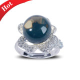 2014 Blue Stylish Simplicity Jewellery Personality Perot Natural Stone Rings
