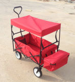Folding Cart with Side Basket and Canopy