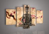 Handmade Modern Home Decoration Buddha Oil Painting on Canvas (BU-001)