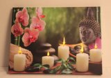 LED Canvas with Buddha Printing