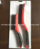 2piece Double Colour Handle Mini Wire Set Brush (YY-519)