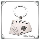 Custom Promotional Gift Key Chain with Playing Card Design