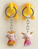 Plastic Toy. Promotional Figure Keychain Toys