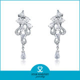 Luxury Party Silver Earring Jewellery with CZ (E-0153)