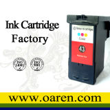 Ink Cartridge for Lexmark 43xl 18y0143, Refillable Cartridge Inkjet Printer Cartridge Ink