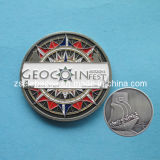 Souvenir Antique Nickel Plating Coin Medallion (Ele-C025)