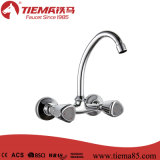 Two Handle Polished Brass Kitchen Faucet (ZS64502)