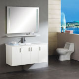 White Lacquer Wall Bath Cabinet Furniture